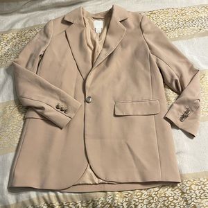 H&M Oversized Tan Blazer Size M
